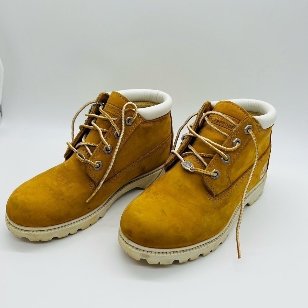 TIMBERLAND BOYS TAN WATERPROOF BOOTS SIZE 6.5